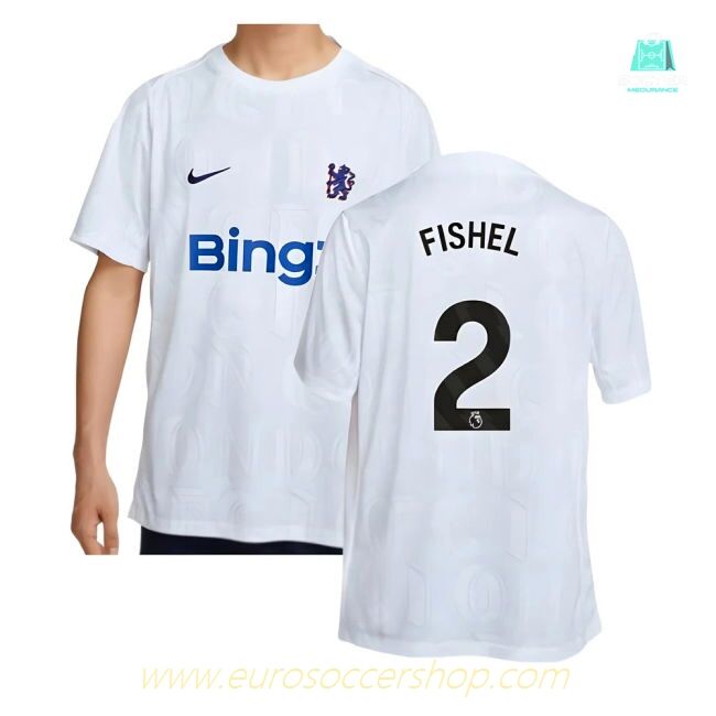 2025-2026 Chelsea Academy Pro Pre-Match Football Top (White) (Fishel 2)