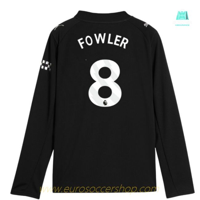 2025-2026 Man City Long Sleeve Away Shirt (Kids) (Fowler 8)