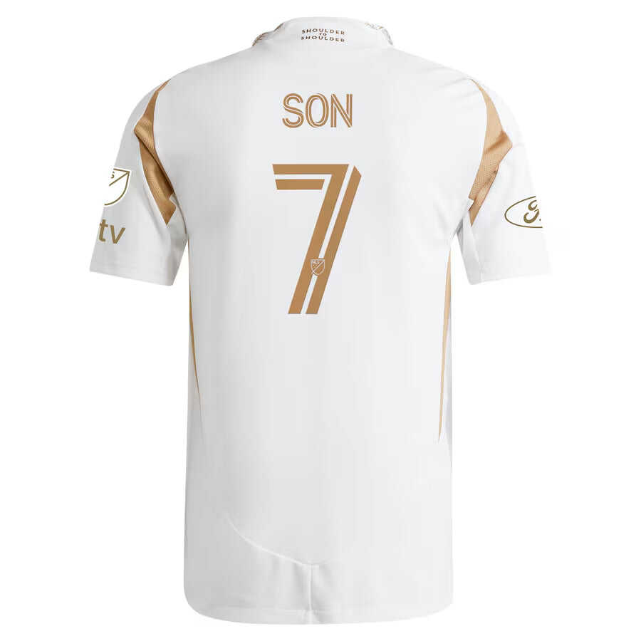 Player Version Men's LAFC #7 Son Heung-Min White 2025 Away - Slim FitA