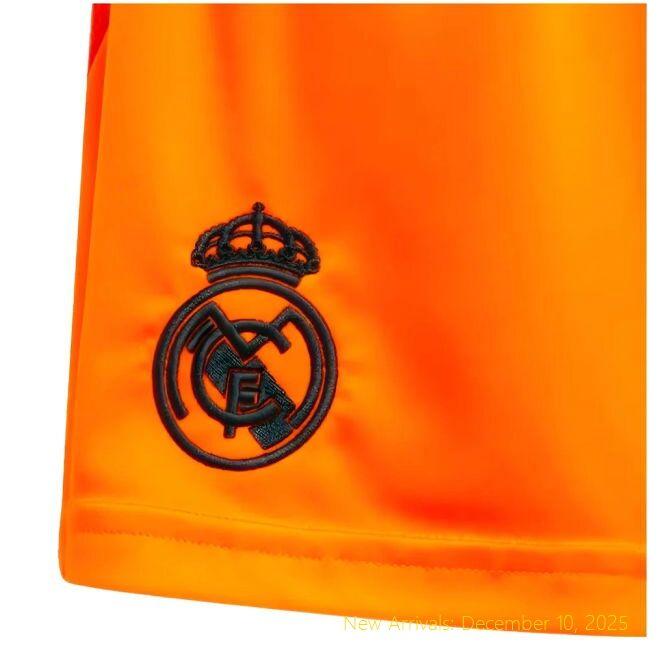 2024-2025 Real Madrid RM Elite Away Shorts (Orange) - Kids - Sale
