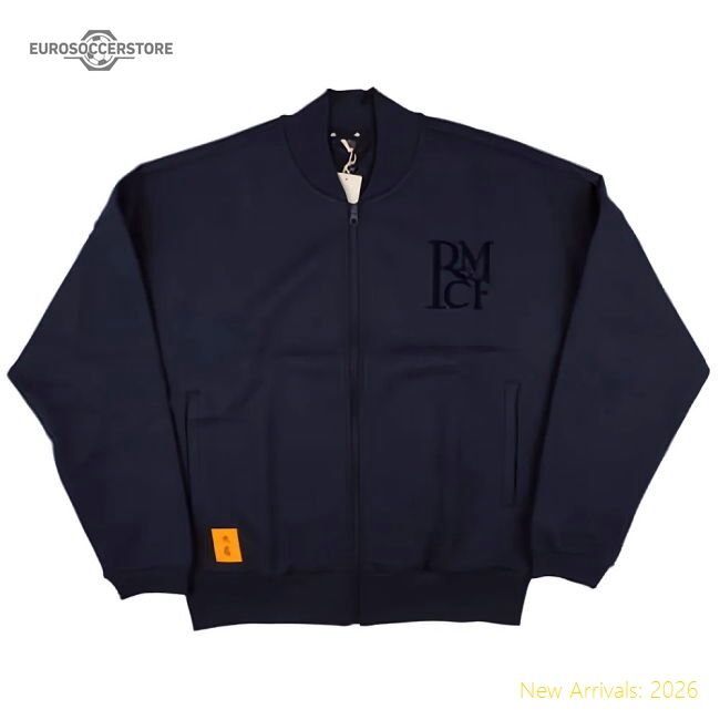 Luxury 2024-2025 Real Madrid Seasonal Doubleknit Track Top (navy)