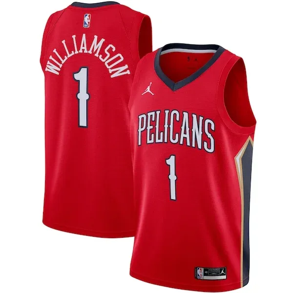 Zion Williamson NOP Swingman Jersey - exclusive vintage - Red