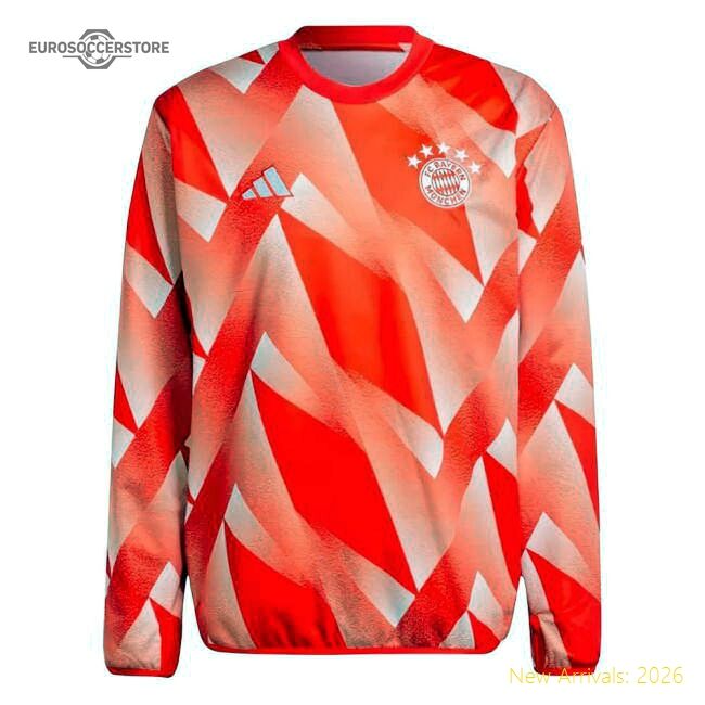 2023-2024 Bayern Munich Pre-match Warm Top (red) - Affordable