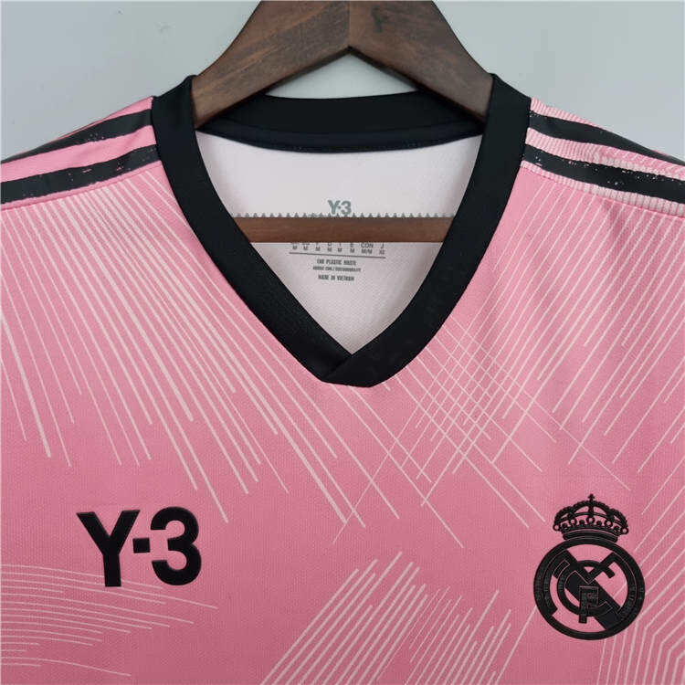 Real Madrid X Y3 2223 Pink Soccer Jersey Football Shirt - Official