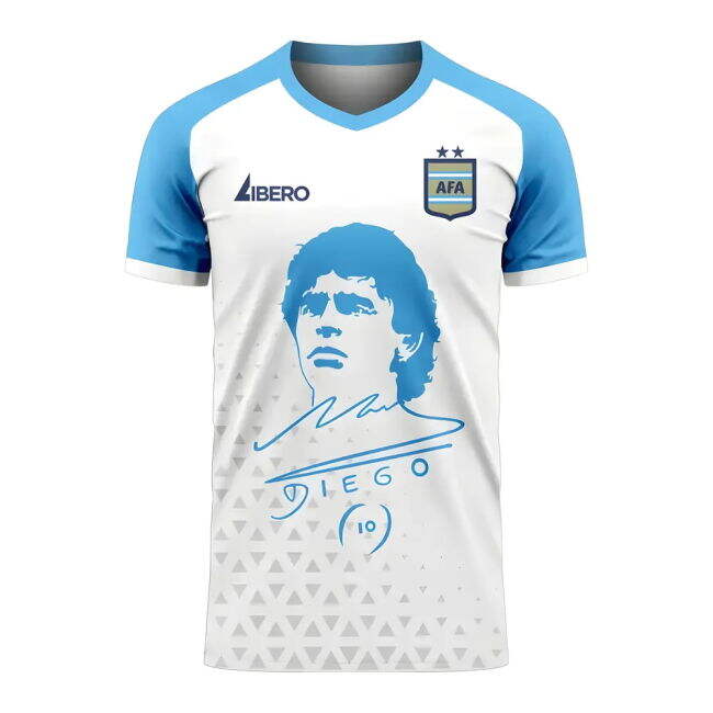 Diego Maradona Face Signature Concept Shirt (White) - Baby