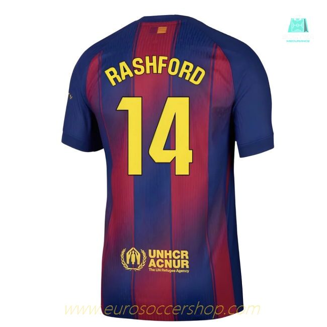 2025-2026 Barcelona Authentic Home Shirt (Rashford 14)