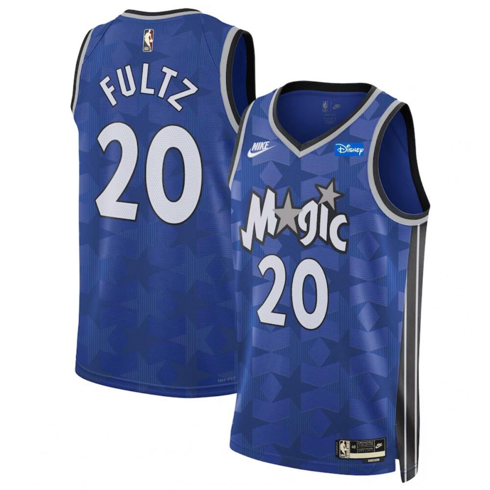 Men's Orlando Magic #20 Markelle Fultz Blue 2023/24 Classic Edition Stitched Basketball Jersey