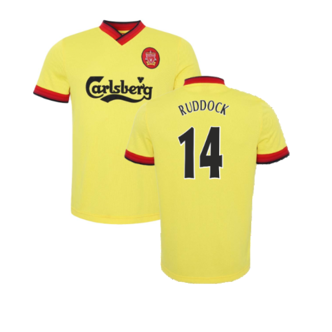 1997-1998 Liverpool Soccer Club Away Shirt (RUDDOCK 14)