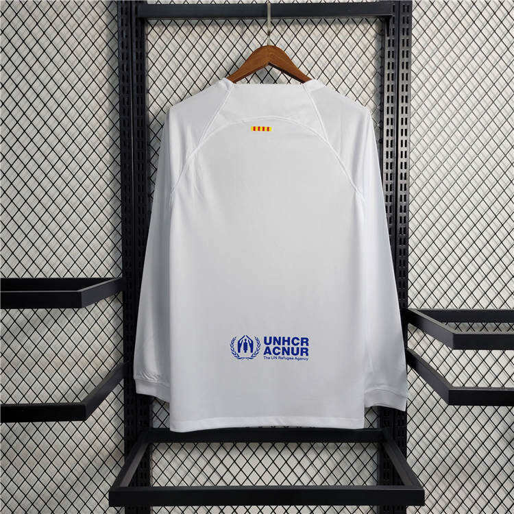 Barcelona FC 2324 Away Long Sleeve Shirt - Official Replica 12241