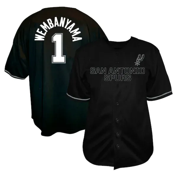 Victor Wembanyama SAS Jersey - exclusive trendy - Black NBA casual