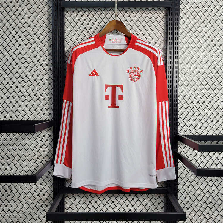 Bayern Munich 2324 Home Long Sleeve Shirt - Official Replica 12571