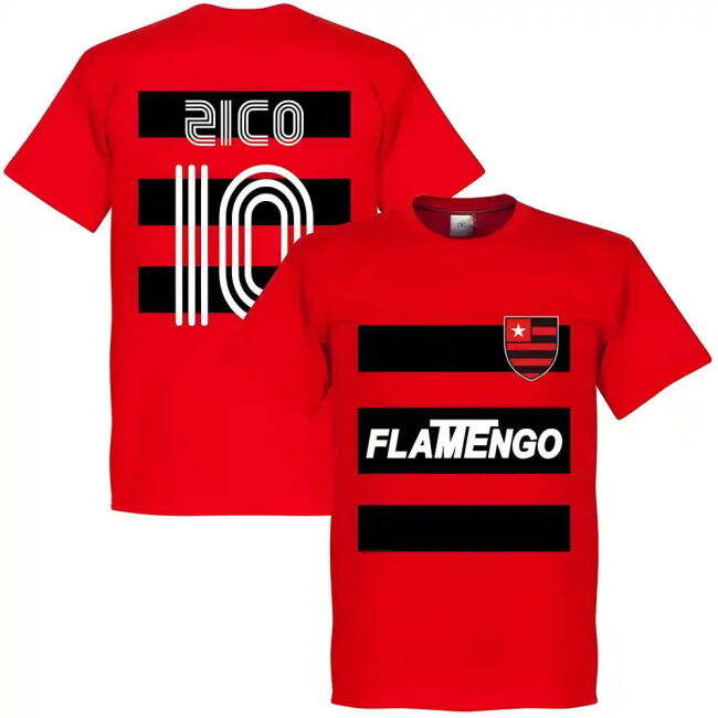 Official Team Tee Flamengo Zico #10 2025-2026 Season Licensed Pr (v9)