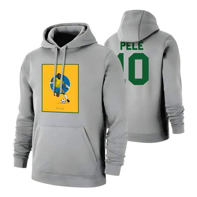 Professional Pele Selecao Footer With Hood, Grey World Match