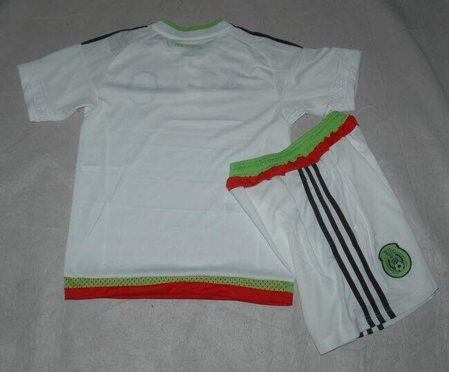 Kids Mexico 2015-16 Away Soccer KitShortsShirt - Official Replica