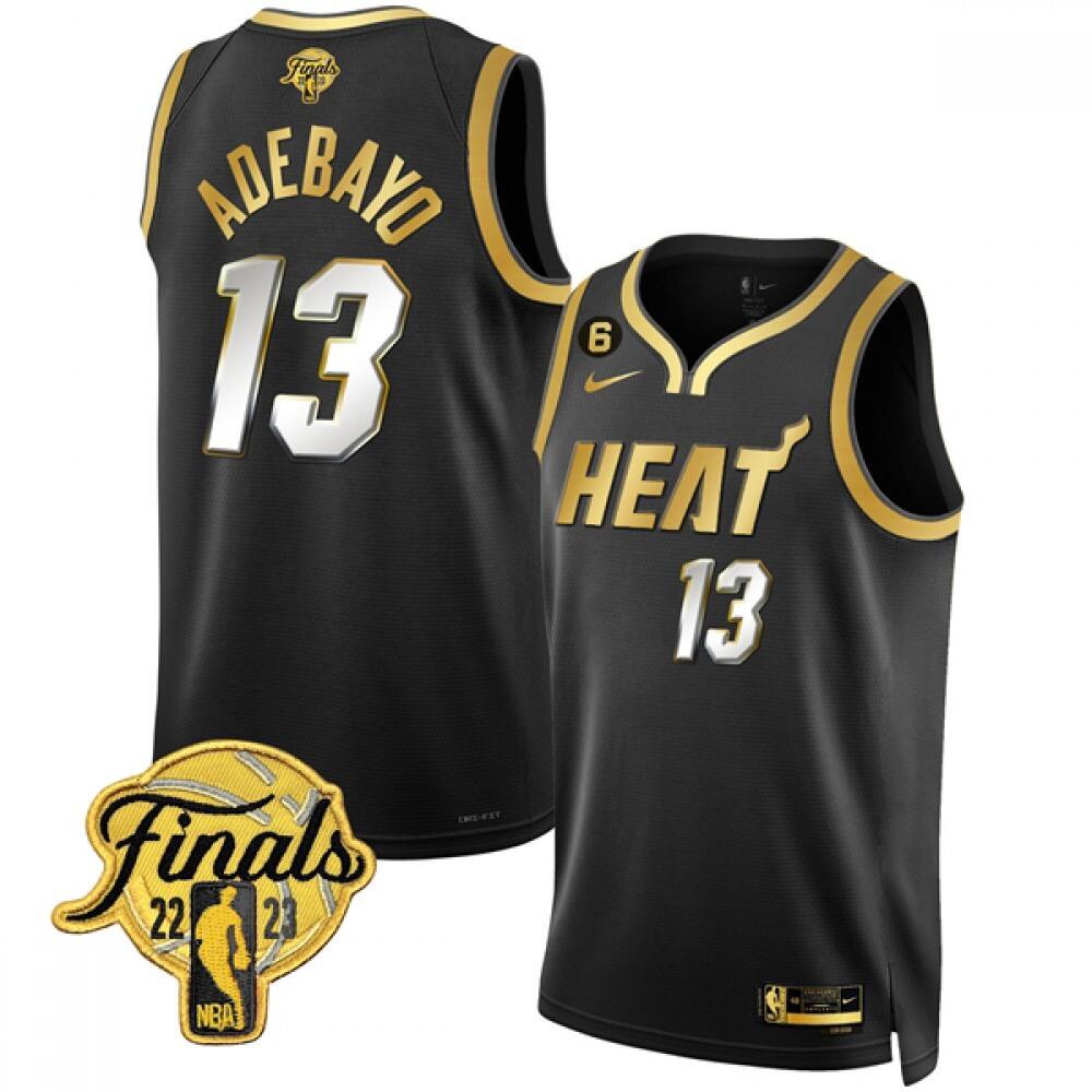 Fan Favorite Official Men's Heat #13 Bam Black Basketball Jersey