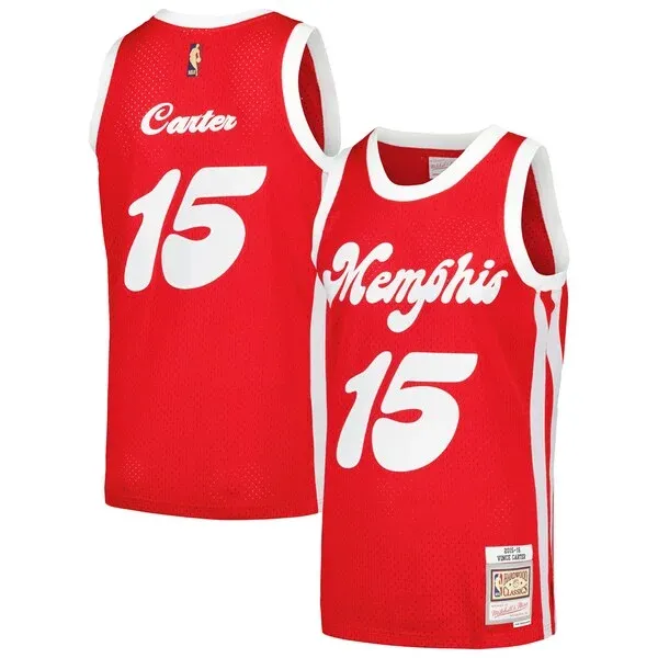Vince Carter MEM Swingman Jersey - high-quality player-jersey - Red