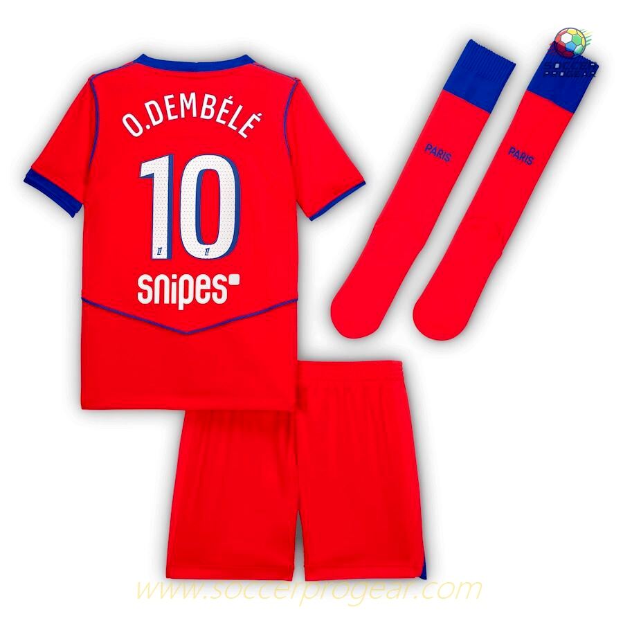 PSG Third 2025/26 Collection Dembélé Youth Football Kit Soccer Football Shirt