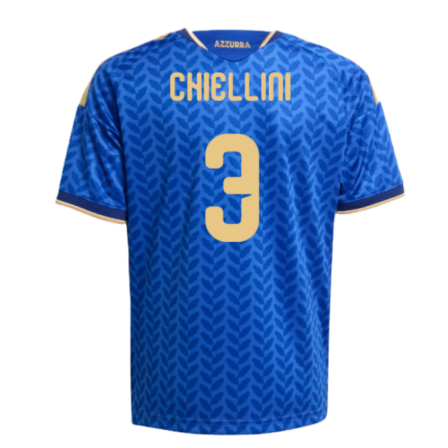 Chiellini 3 Latest Italy Home Game Jersey 2026-2027