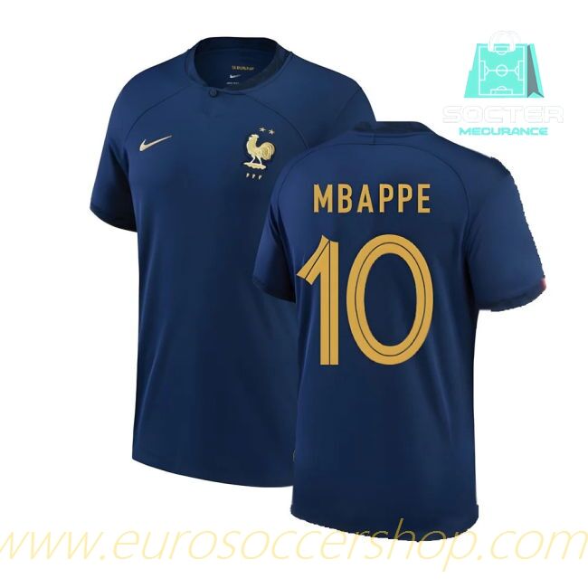 2022-2023 French National Team International Home Football Shirt (MBAPPE 10)