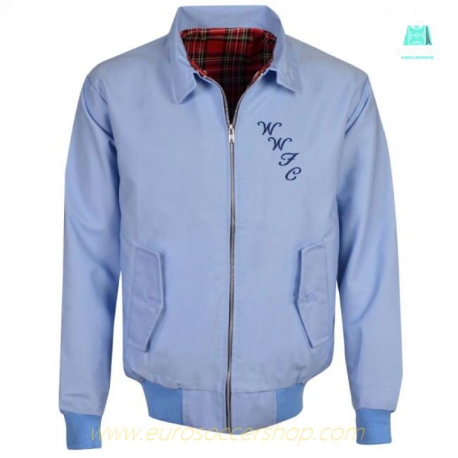 Wycombe Wanderers Light Blue Harrington Jacket