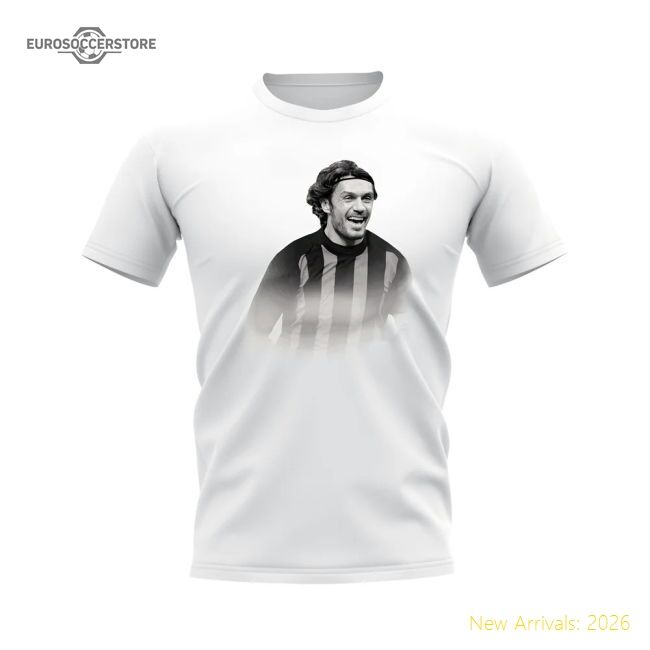 Outstanding Paolo Maldini Ac Milan Legend Tee (white) - Fan Collection