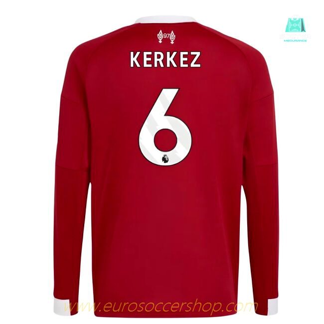 2025-2026 Liverpool Long Sleeve Home Shirt (Kids) (Kerkez 6)