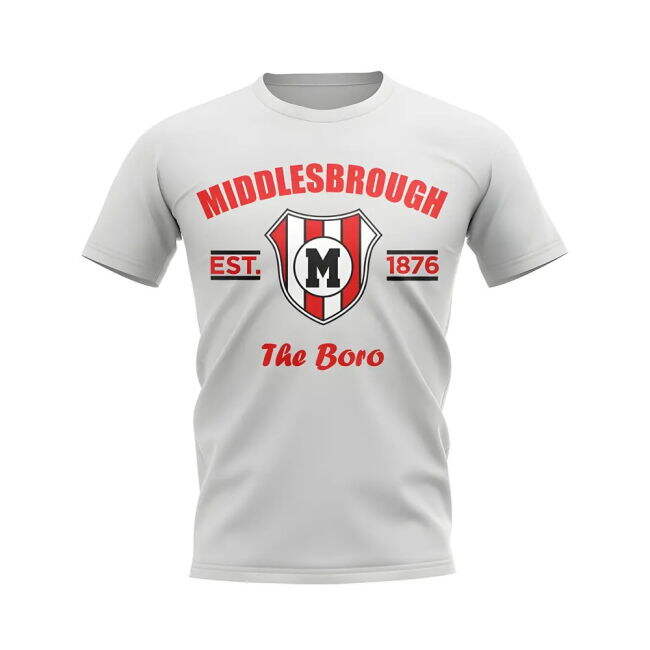 Middlesbrough Established Football T-Shirt (White)