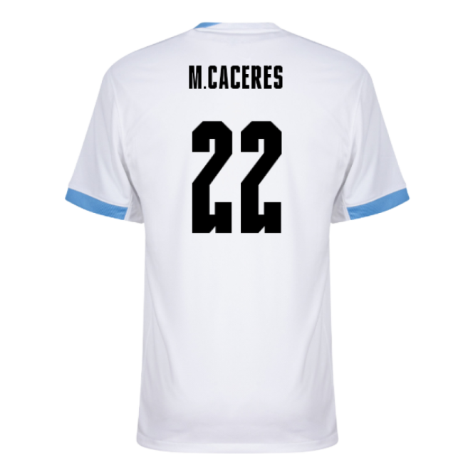 Retro Uruguay 2024-2025 Uruguay Away Shirt (M.Caceres 22) for Match...