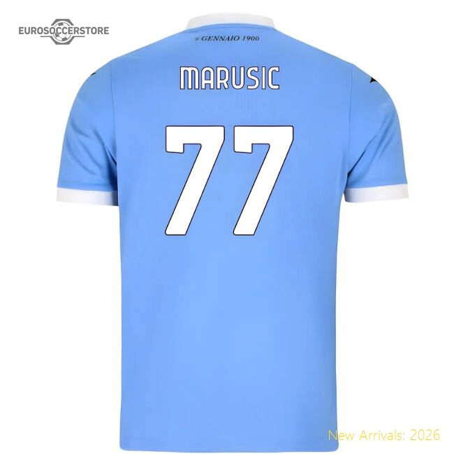 2025-2026 Ss Lazio Home Shirt (marusic 77) - Supporter Edition