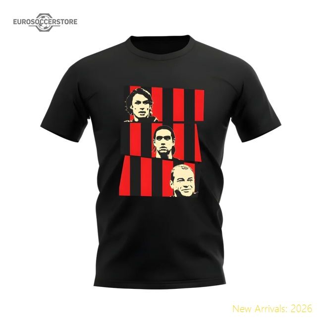 Maldini Nesta Cafu Ac Milan Casual Tee (black) - Competitive Price