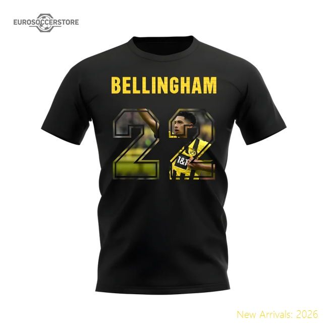 Jude Bellingham Name And Number Borussia Dortmund Casual Tee (black)