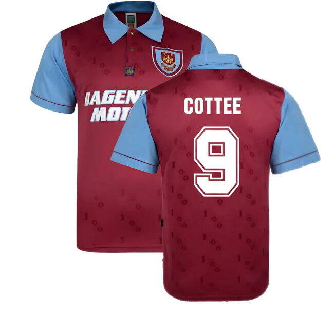 1995-1996 West Ham FC Home Uniform (Cottee 9)