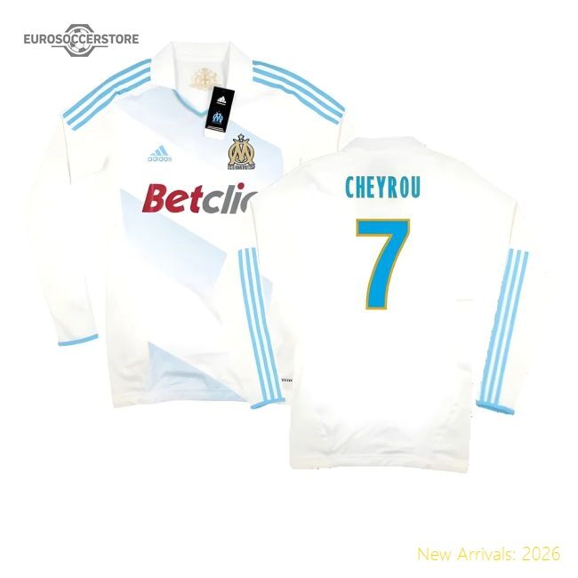 Top-Quality Marseille 2011-12 Player Spec Long Sleeve Home Shirt ((Excellent) L) (Cheyrou