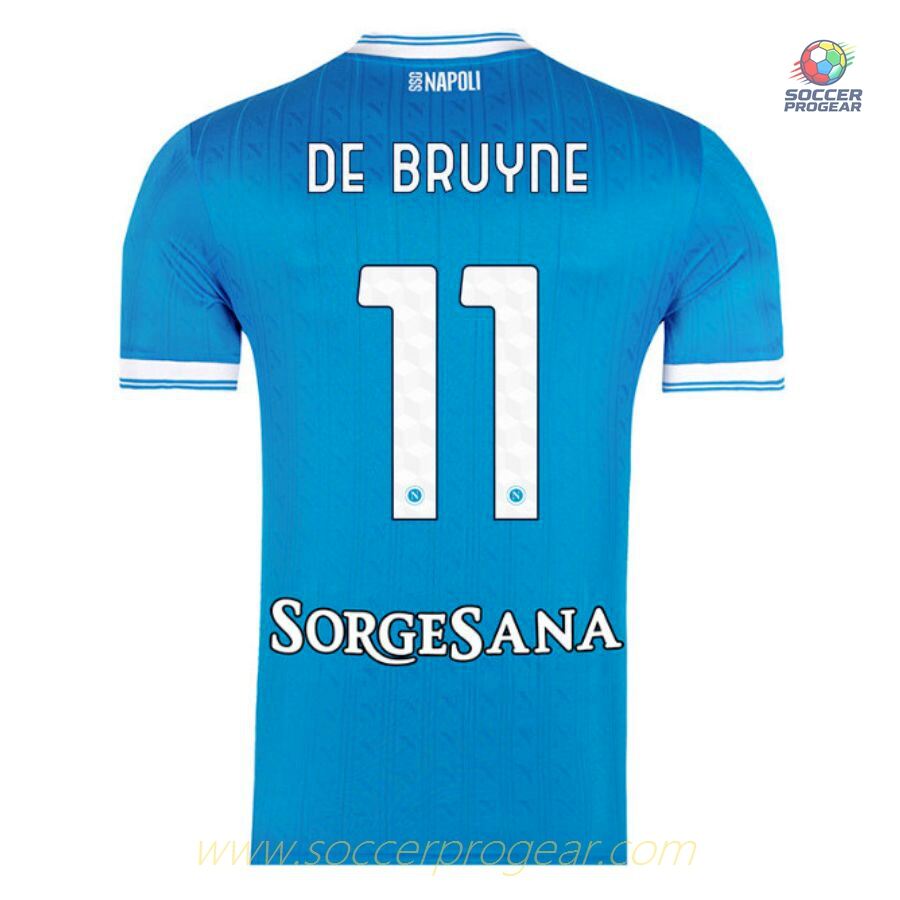 Naples Home Team Football Shirt 2025-26 Edition De Bruyne