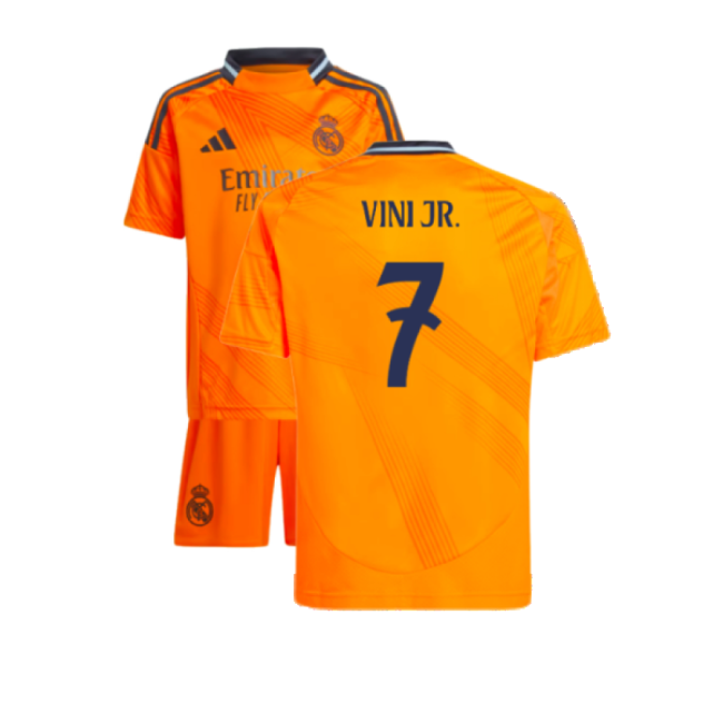 Top-grade 2024-2025 Real Madrid Away Mini Kit (vini Jr 7)