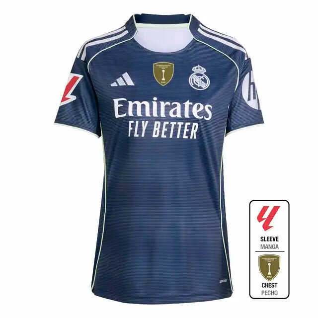 Women's Real Madrid Away Soccer Jersey 2025/26 Authentic Kit