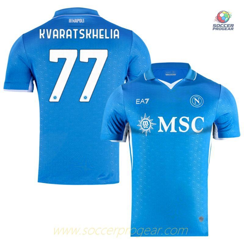 Napoli Home Soccer Football Shirt 2024-2025 Season Kvaratskhelia