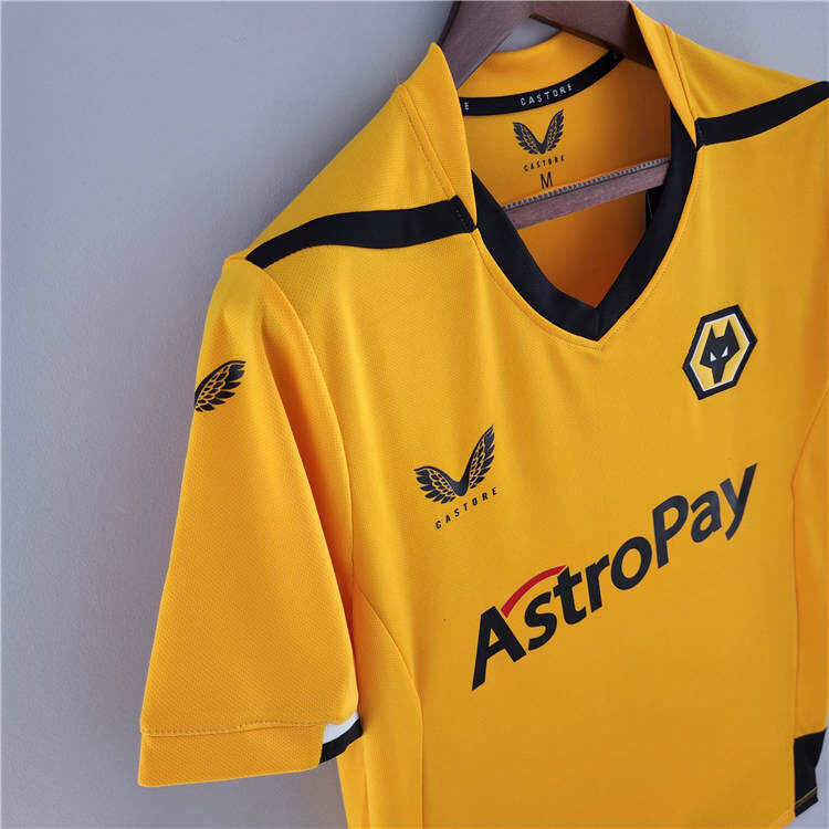 Wolverhampton Wanderers 2223 Home Yellow Soccer Jerseys Football