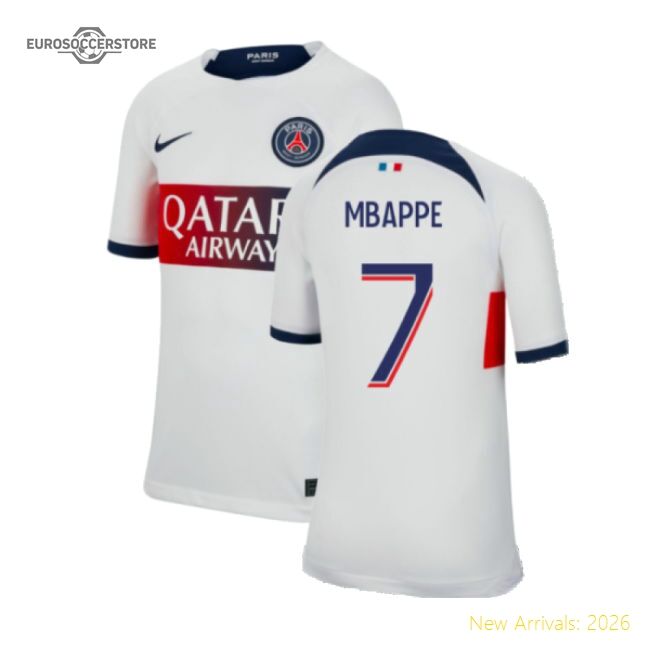 Top-Quality Performance 2023-2024 Psg Away Shirt (Kids) (Mbappe 7)