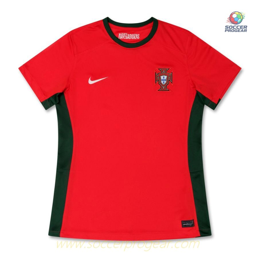 Portugal Home Team Soccer Shirt 2024-2025 Season Women