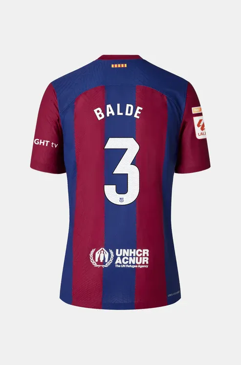 Barcelona BALDE 3 Home Football Jersey for the 23-24 Season