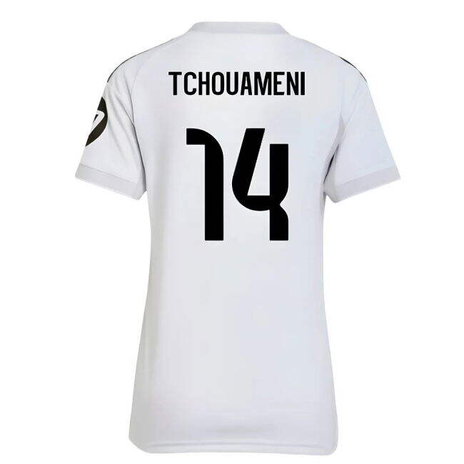 2025-2026 Real Madrid Home Shirt (Womens) (Tchouameni 14)