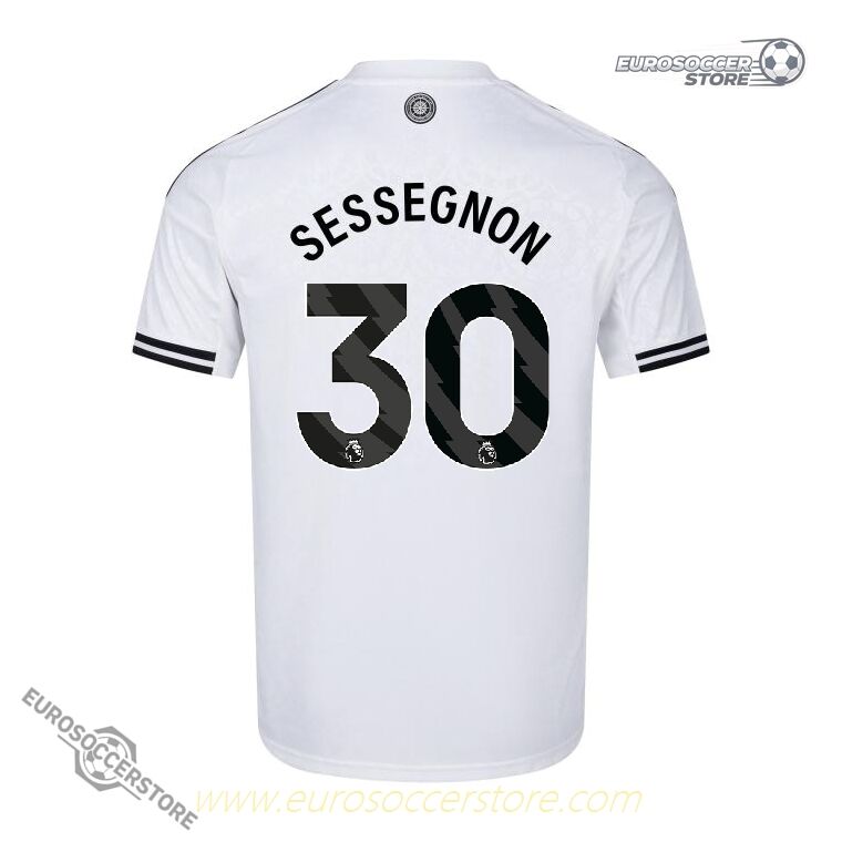 Fulham Team's 25-26 Season Home SESSEGNON 30 Football Jersey