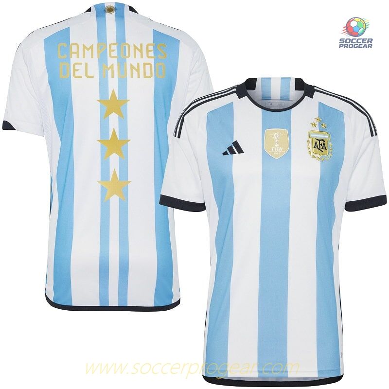 ARGENTINA Genuine 3 STAR WORLD CHAMPION JERSEY