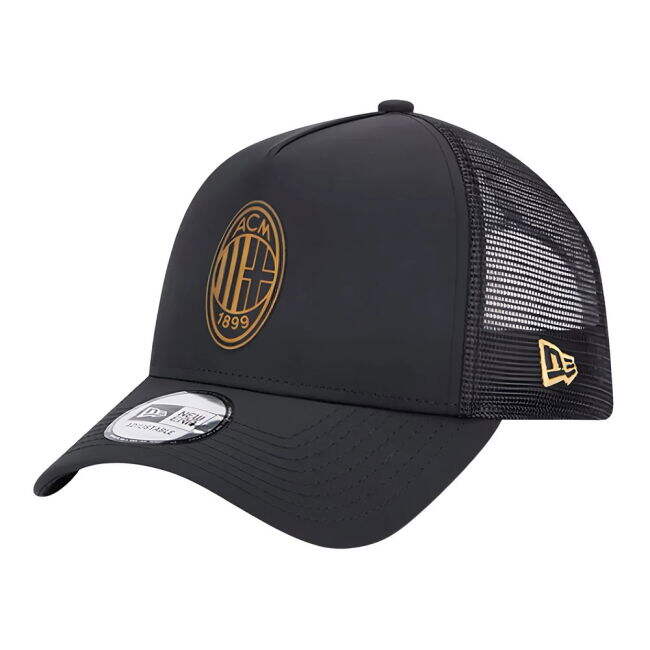 Shirt for AC Milan Black + Gold A Frame Trucker Cap 2023-2024