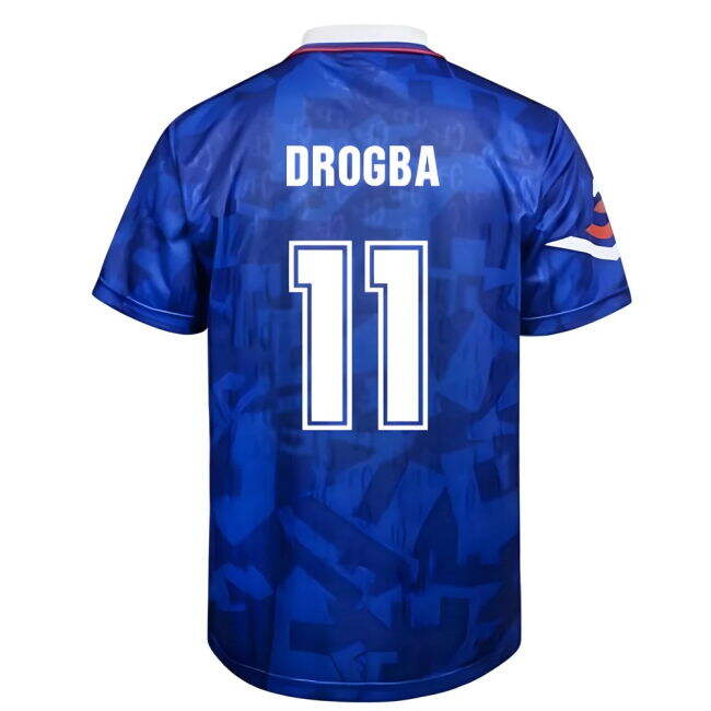 Score Draw Chelsea 1992 Retro Football Shirt (DROGBA 11)