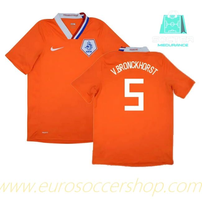 Holland FIFA Approved Home Football Shirt (V.Bronckhorst 5)