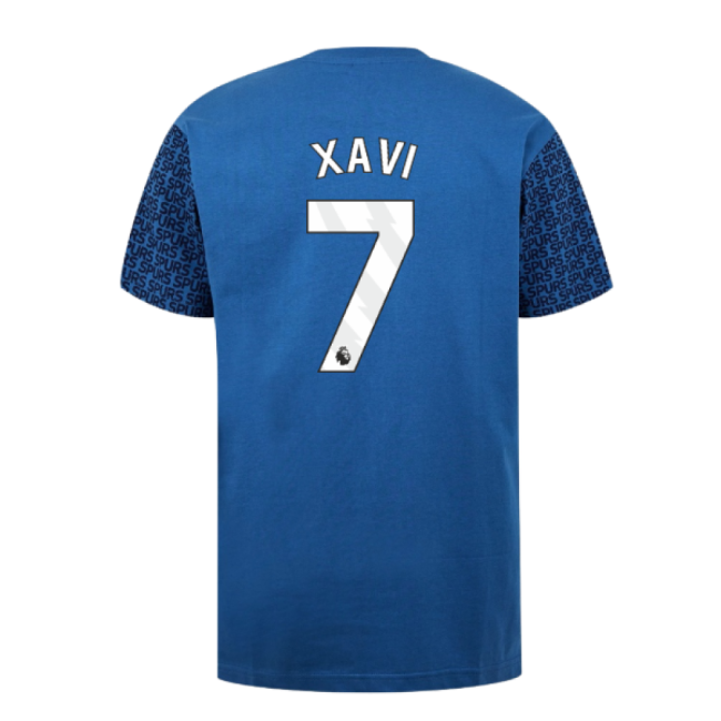 Chic Spurs Tottenham Hotspur Graphic T-shirt (Blue) (Xavi 7) for Ma...