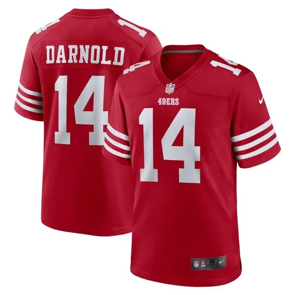 San Francisco 49ers Game NFL Jersey - Scarlet | Pro-Level Football ...
