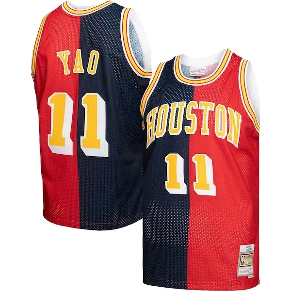 Yao Ming HOU Swingman Jersey - top-tier player-jersey - Navy